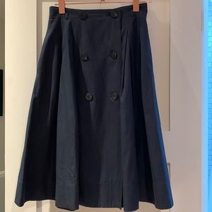 Knott mid length navy cotton skirt size 4